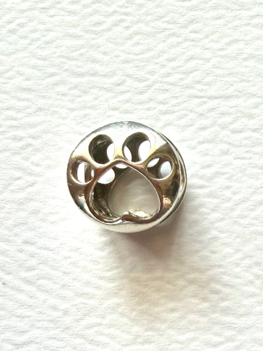 Pandora Open Works Paw Print Charm
